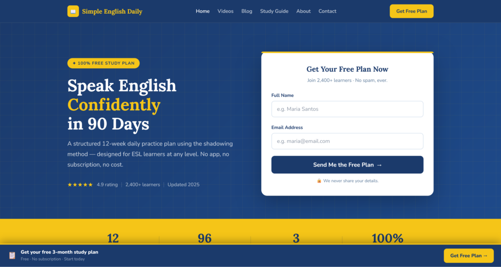 Free-3-Month-English-Speaking-Study-Plan-—-Simple-English-Daily