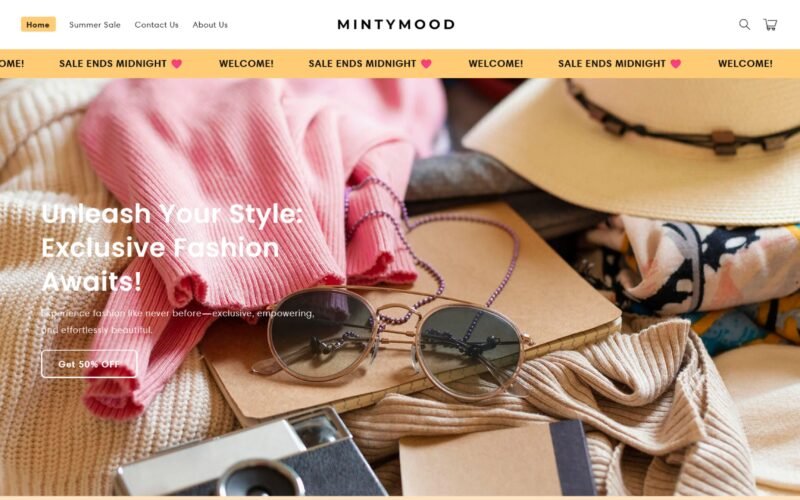 Minty Mood: High-Converting Shopify Store for a Fashion Brand
